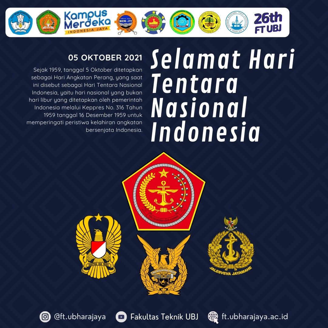 Selamat Hari Tentara Nasional Indonesia