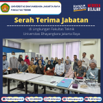 Serah Terima Jabatan Di lingkungan Fakultas Teknik Universitas Bhayangkara Jakarta Raya